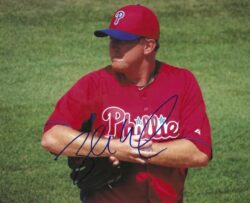 AUTOGRAPHED ZACH MINER 8X10 Philadelphia Phillies Photo
