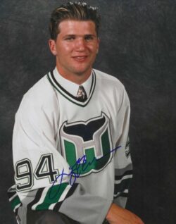 Autographed JEFF O'NEILL 8x10 Hartford Whalers Photo