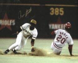 Autographed RENNIE STENNETT 8X10 Pittsburgh Pirates Photo