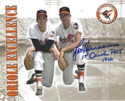 AUTOGRAPHED RON HANSEN 8X10 Baltimore Orioles Photo