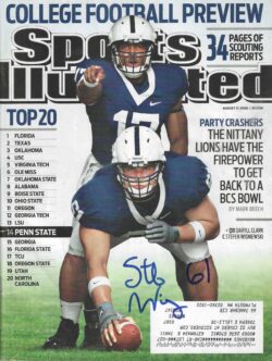 Autographed Stefen Wisniewski PSU Nittany Lions Sports Illustrated Magazine 8/17/2009
