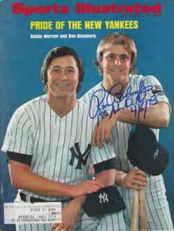 Autographed Ron Blomberg New York Yankees Sports Illustrated Magazine 7/2/1973 w/COA