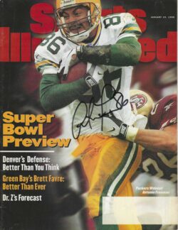 Autographed Antonio Freeman Green Bay Packers Sports Illustrated Magazine 1/19/1998
