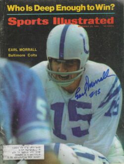 Autographed Earl Morrall Baltimore Colts Sports Illustrated Magazine 11/25/1968