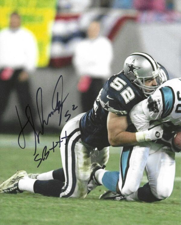 Autographed JIM SCHWANTZ 8x10 Dallas Cowboys Photo