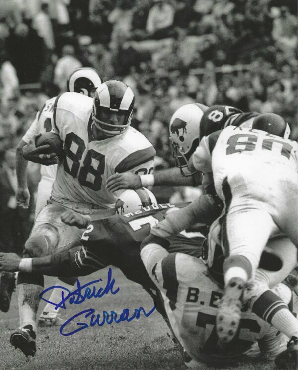 AUTOGRAPHED PATRICK PAT CURRAN 8x10 Los Angeles Rams Photo