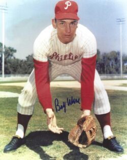 AUTOGRAPHED  BOBBY WINE 8x10 Philadelphia Phillies Photo