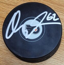 Autographed OLLE LYCKSELL Philadelphia Flyers Hockey Puck