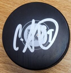 Autographed  CAM ATKINSON Philadelphia Flyers Hockey Puck