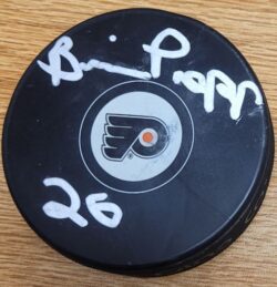 Autographed BRIAN PROPP Philadelphia Flyers Hockey Puck