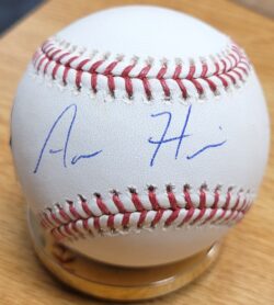 Autographed AARON HICKS Official Major League Baseball MLB