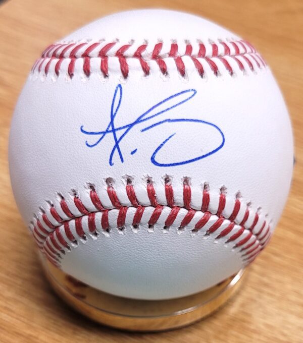 Autographed DUSTIN MAY Official Major League Baseball Fanatics