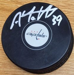 AUTOGRAPHED ANTHONY MANTHA Washington Capitals Hockey Puck