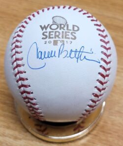 Autographed CARLOS BELTRAN Official 2017 World Series Major League Baseball PSA