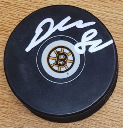 AUTOGRAPHED DANIEL VLADAR Boston Bruins Hockey Puck
