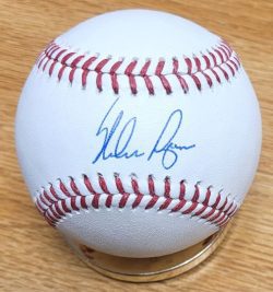 NOLAN RYAN Autographed Official Major League Baseball Ryan Hologram