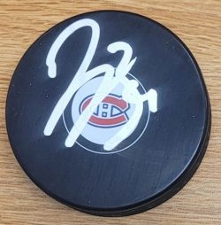 Autographed JAKE ALLEN Montreal Canadiens Hockey Puck