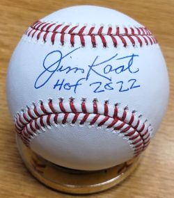 Autographed JIM KAAT "HOF 2022" Official Major League Baseball BECKETT