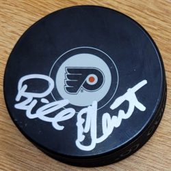Autographed BILL CLEMENT Philadelphia Flyers Hockey Puck