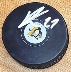 Autographed RYAN GRAVES Pittsburgh Penguins Hockey Puck