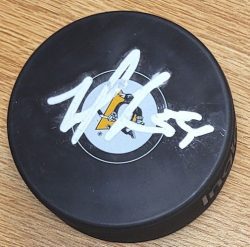 Autographed NOEL ACCIARI Pittsburgh Penguins Hockey Puck
