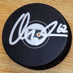 Autographed OLLE LYCKSELL Philadelphia Flyers Hockey Puck