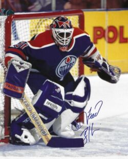 Autographed FRED BRATHWAITE 8X10 Edmonton Oilers Photo