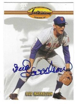 Autographed BUD HARRELSON New York Mets 1993 Ted Williams Card Company Card