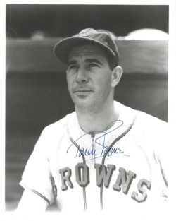 AUTOGRAPHED TOMMY BYRNE 8X10 St. Louis Browns Photo