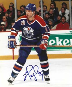 Autographed SHAYNE CORSON 8X10 Edmonton Oilers Photo