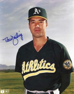 AUTOGRAPHED RON DARLING 8X10 Oakland A's Photo