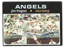 Autographed JIM FREGOSI California Angels 1971 Topps Card
