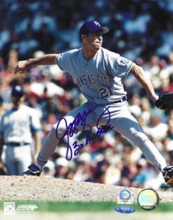 AUTOGRAPHED JEFF MONTGOMERY "3X All Star" 8x10 Kansas City Royals photo Tristar