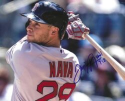AUTOGRAPHED DANIEL NAVA 8X10 Boston Red Sox photo