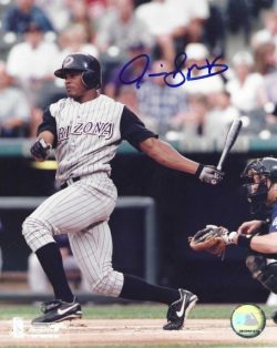 AUTOGRAPHED JUNIOR SPIVEY 8X10 Arizona Diamondbacks photo