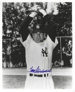 AUTOGRAPHED TOM STURDIVANT 8x10 New York Yankees Photo