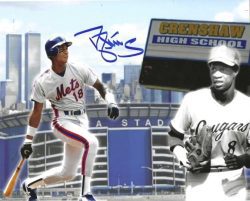 AUTOGRAPHED DARRYL STRAWBERRY 8X10 New York Mets photo