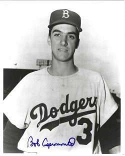 AUTOGRAPHED BOB ASPROMONTE 8x10 Brooklyn Dodgers Photo