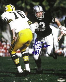 Autographed BEN DAVIDSON 8X10 Oakland Raiders photo