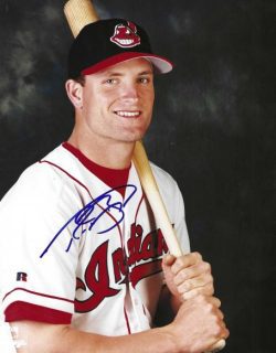 AUTOGRAPHED RUSSELL  BRANYAN 8x10 Cleveland Indians Photo