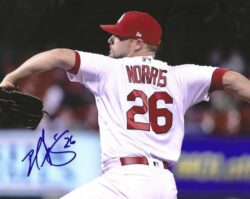 AUTOGRAPHED BUD NORRIS 8X10 St. Louis Cardinals photo