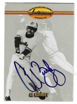 Autographed AL BUMBRY Baltimore Orioles 1993 Ted Willams card