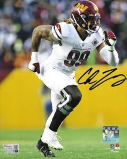 Autographed CHASE YOUNG 8x10 Washington Commanders Photo Fanatics COA