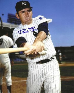 AUTOGRAPHED BILLY COWAN 8x10 New York Yankees Photo