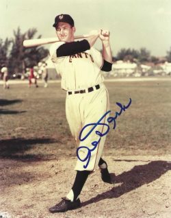 AUTOGRAPHED AL DARK 8x10 NEW YORK Giants Photo