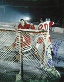 Autographed DEAN PRENTICE 8X10 Detroit Red Wings Photo