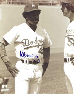 AUTOGRAPHED AL DOWNING 8x10 Los Angeles Dodgers photo
