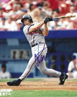 AUTOGRAPHED  WALT WEISS 8x10 Atlanta  Braves Photo