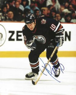 Autographed PAT FALLON 8X10 Edmonton Oilers Photo