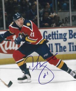 Autographed TOM FITZGERALD 8X10 Florida Panthers Photo